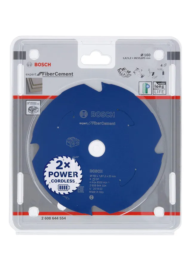 Bosch Lame circulaire EXPERT 160x20 mm fibrociment sans fil