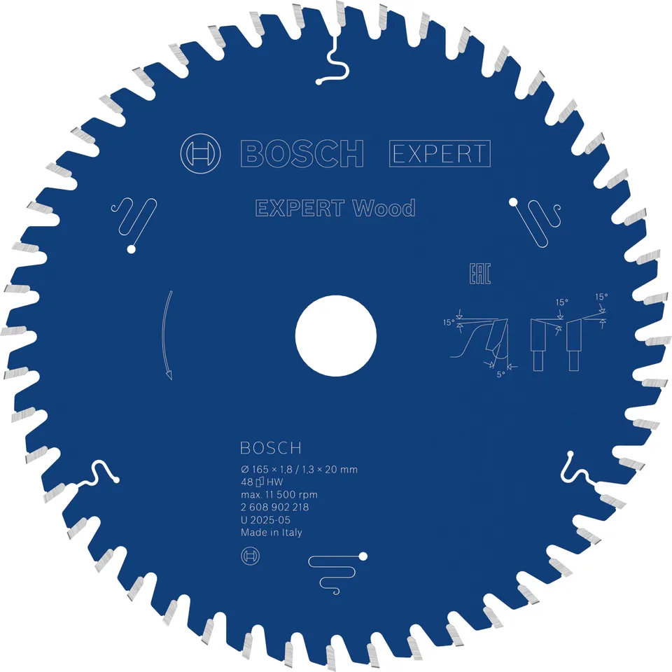 Bosch EXPERT Wood lame circulaire bois Ø165 mm 48 dents