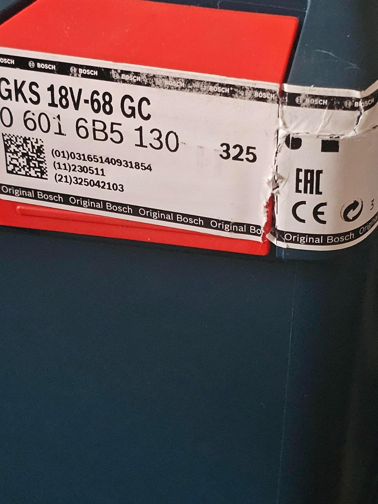 Bosch BITURBO GKS 18V-68 GC scie circulaire 2x5,5 Ah rail