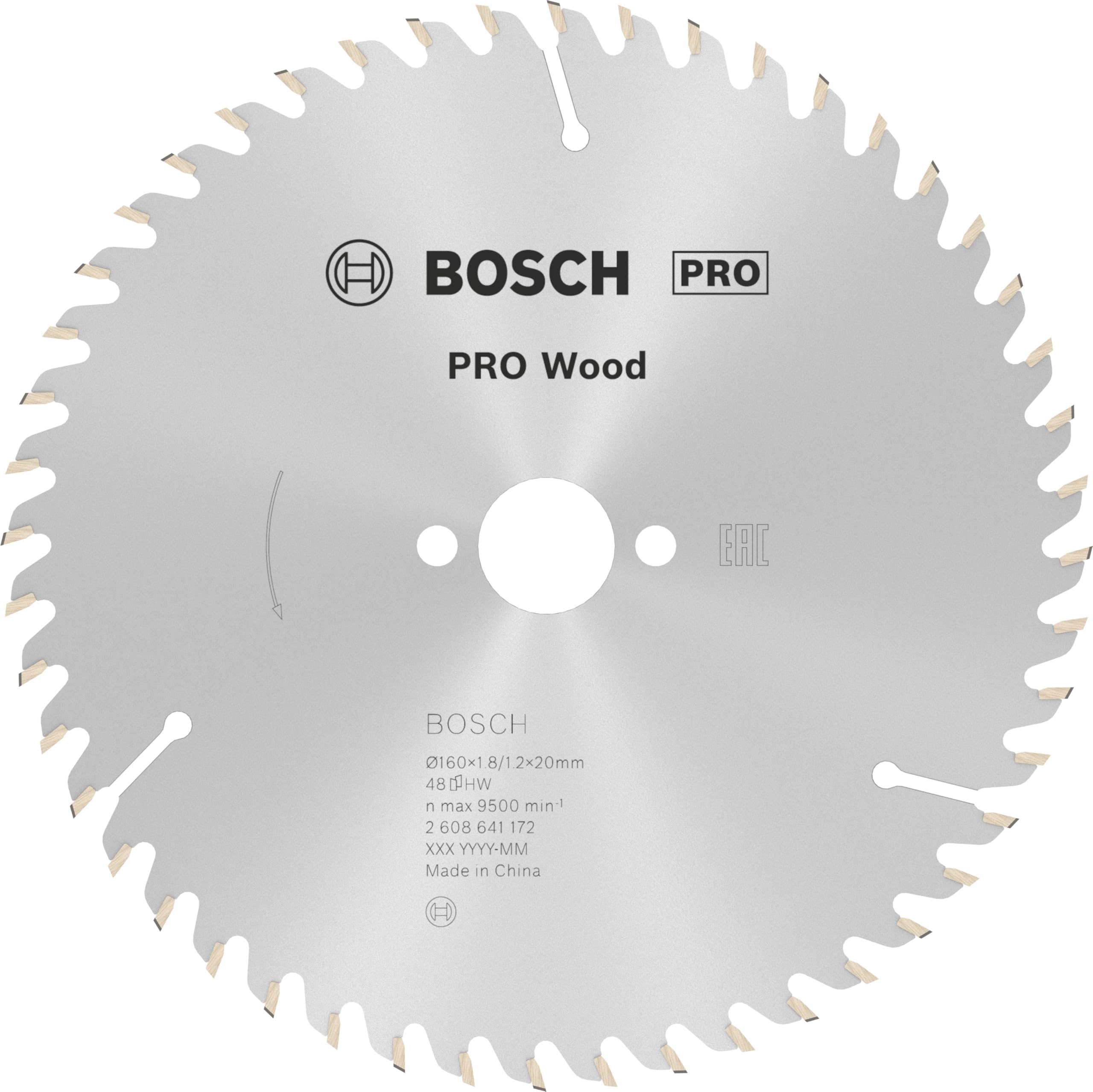 Bosch PRO Wood lame scie circulaire 160x20 mm 48 dents