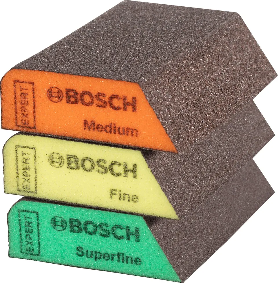 Bosch Expert S470 Combi cale ponçage 3 pcs grain moyen-fin