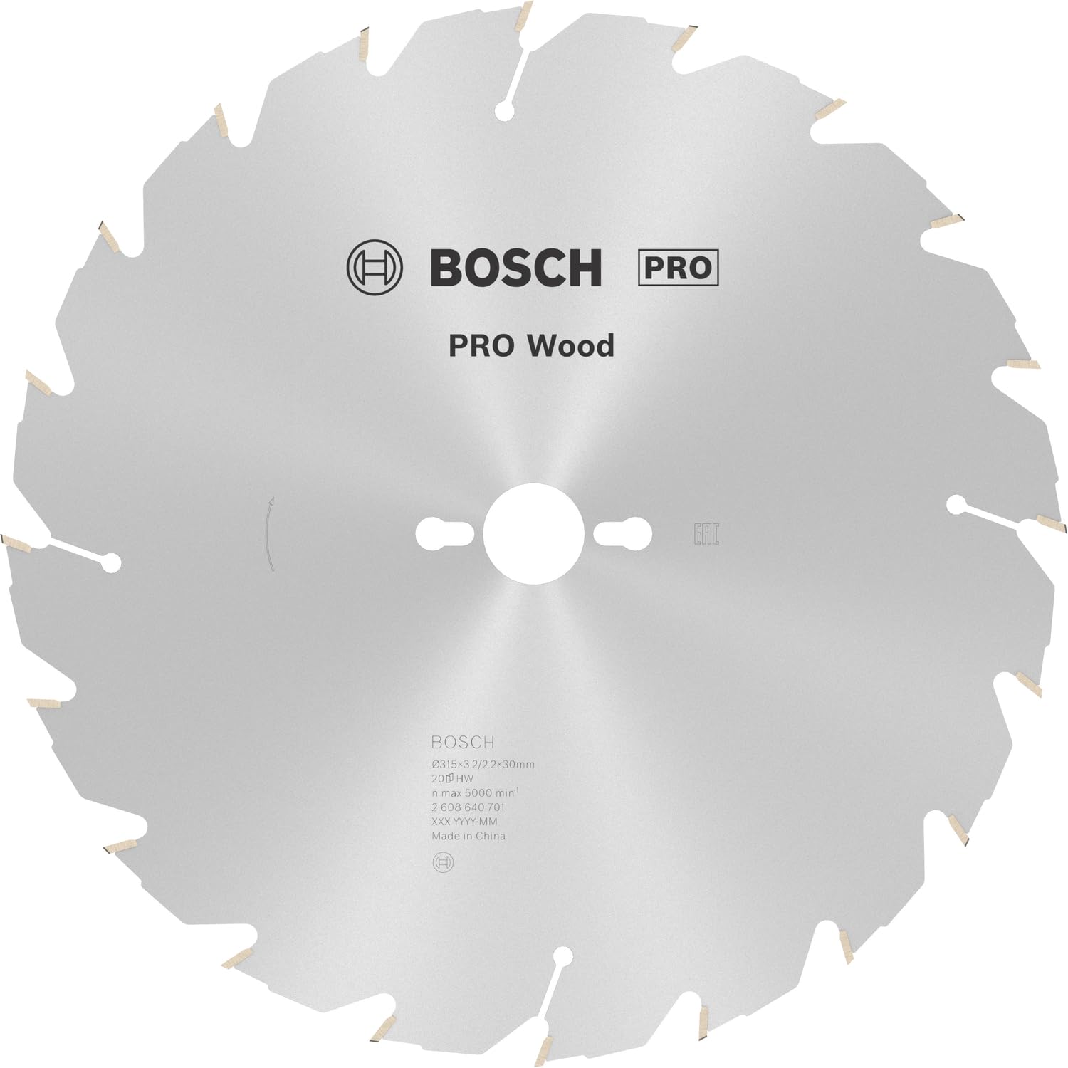 Bosch Pro Wood 315 mm lame scie circulaire stationnaire