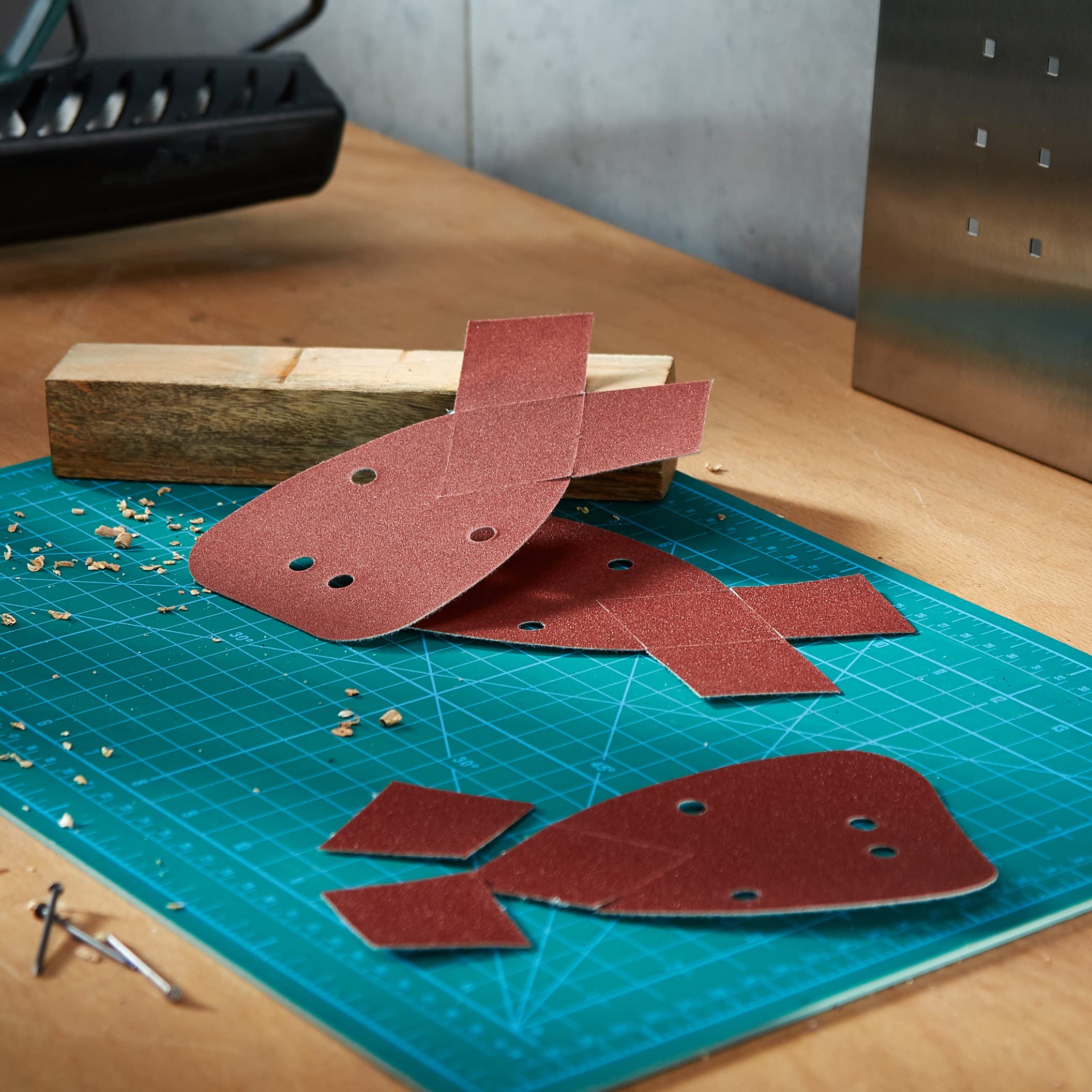 Bosch feuille abrasive ponceuse multi 6 pcs grain 80-180