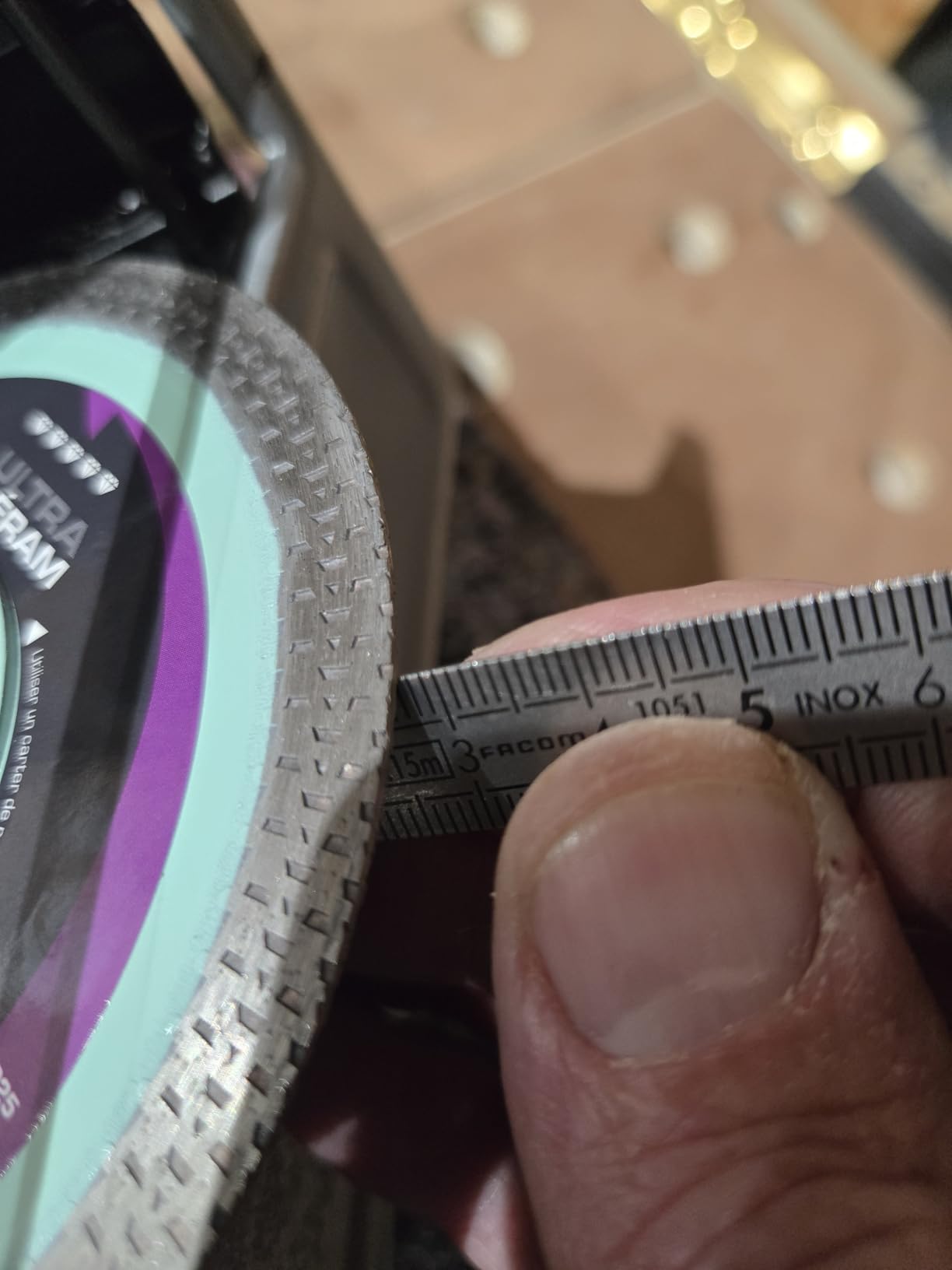 Bosch Glissières guidage raccord aspiration 115 mm meuleuse