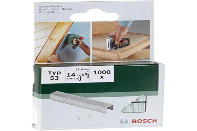 Bosch Cloueurs agrafes type 53 11,4x14 mm lot 1000