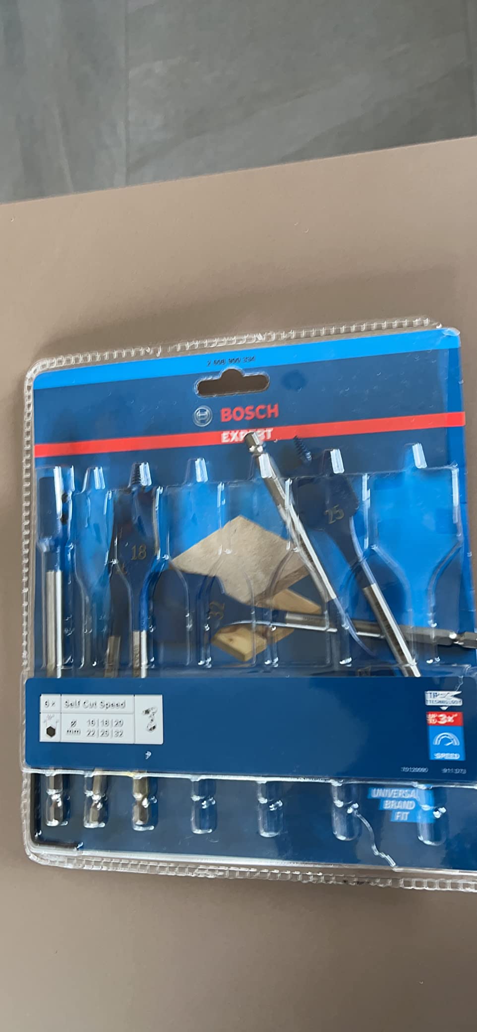 Bosch Expert Self Cut Speed mèche plate coffret 7 pièces
