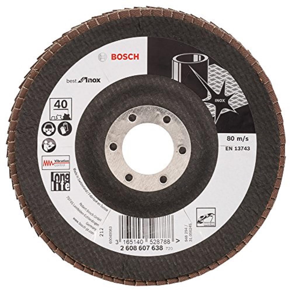 Bosch X581 Best for Inox disque à lamelles 125 mm grain 40