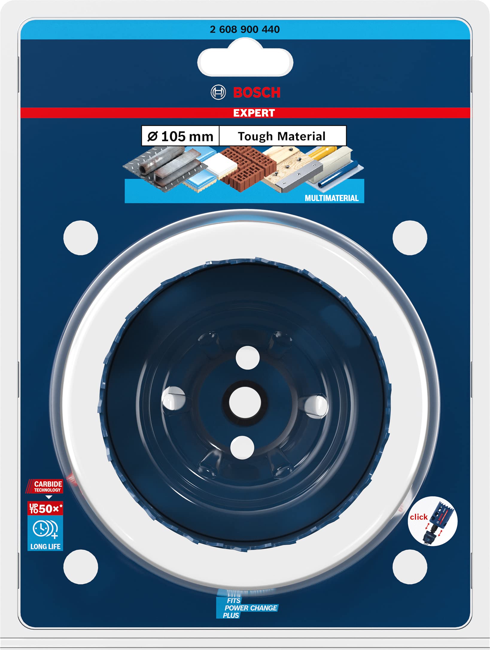 Bosch Expert scie cloche Tough Material Ø105mm