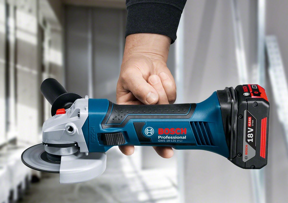 Bosch GWS 18-125 V-LI meuleuse 125 mm 2x4,0 Ah L-Boxx