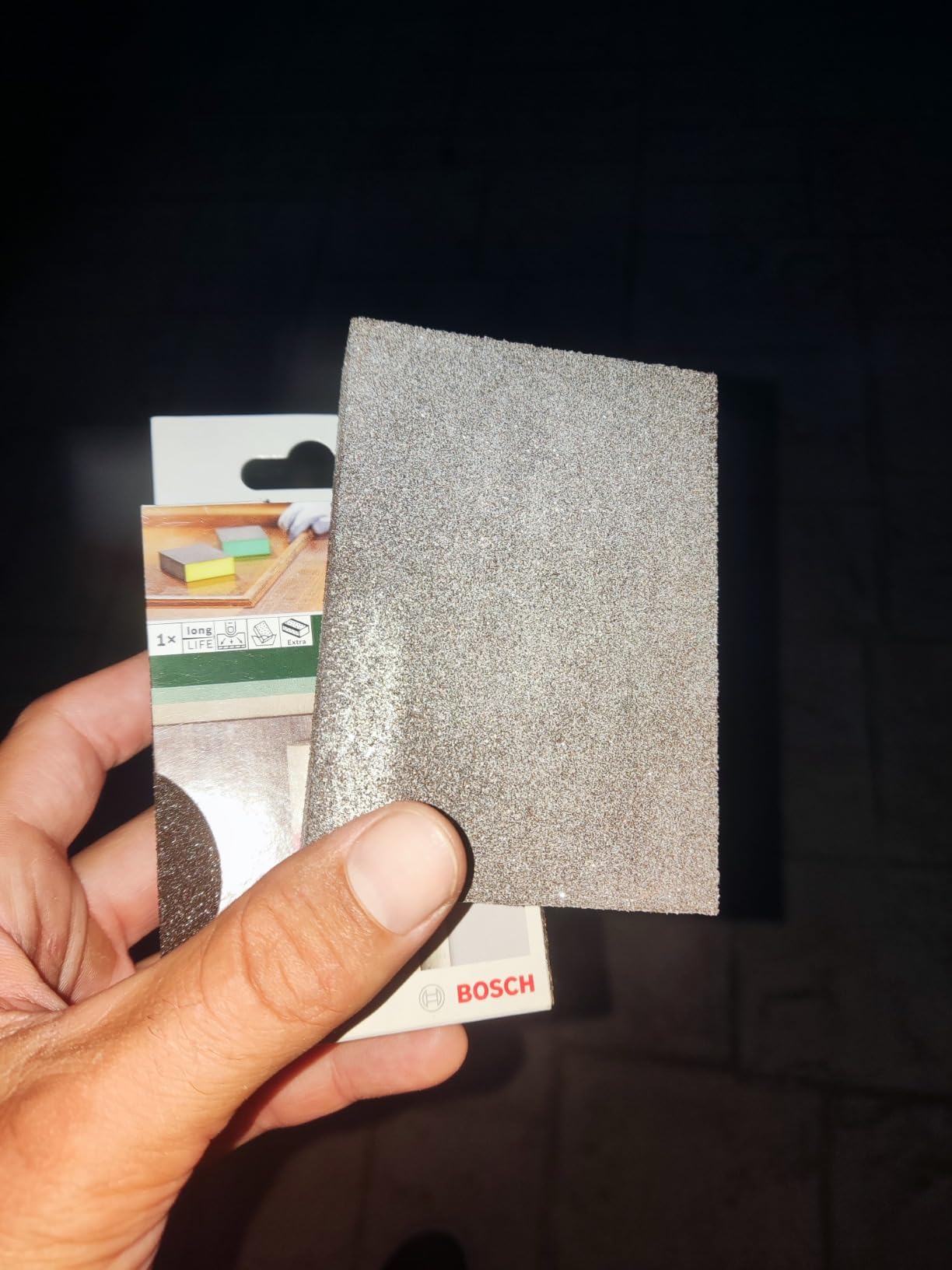 Bosch bloc abrasif éponge ponçage 69x97 mm grain moyen