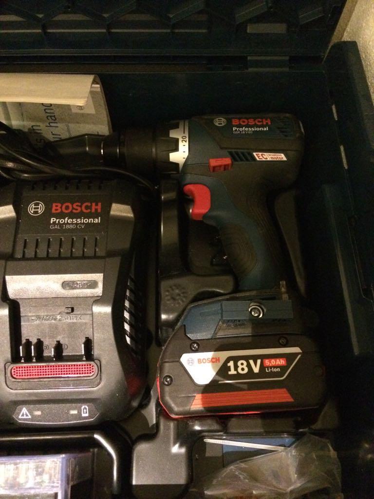 Bosch GSR 18V-EC perceuse-visseuse 18V 2x5,0 Ah