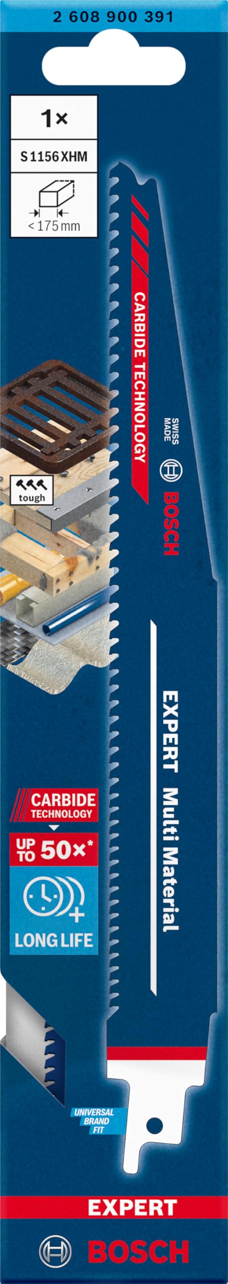 Bosch Expert S1156XHM lame scie sabre 225 mm carbure