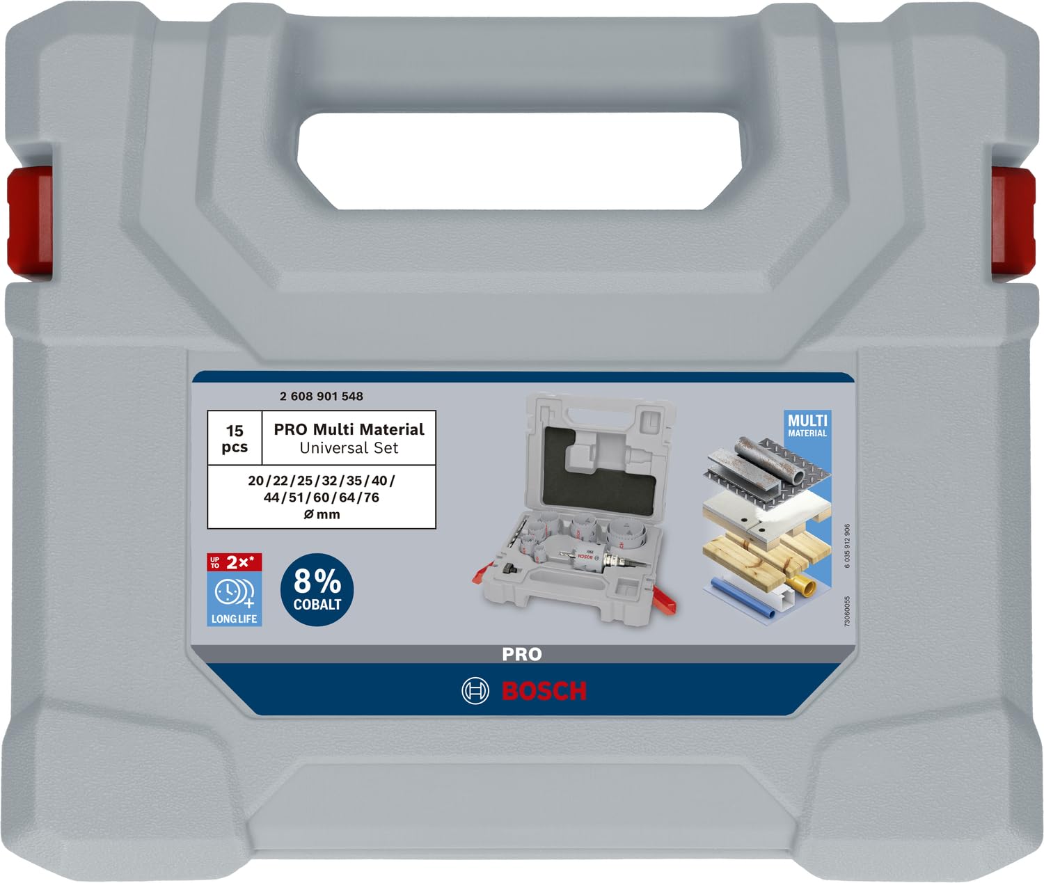Bosch PRO Coffret scies trépans Multi 15 pcs 20-76 mm