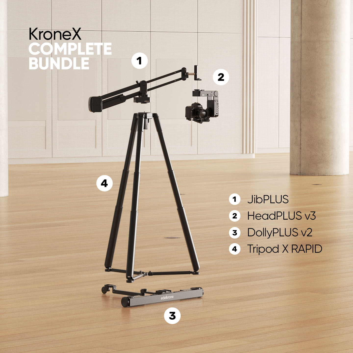 Edelkrone Krone X Bundle grue JibONE v3 Essentials
