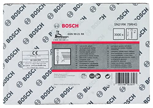 Bosch PRO SN21FH RG Clous Bande 75 mm Boîte 3000 Bois
