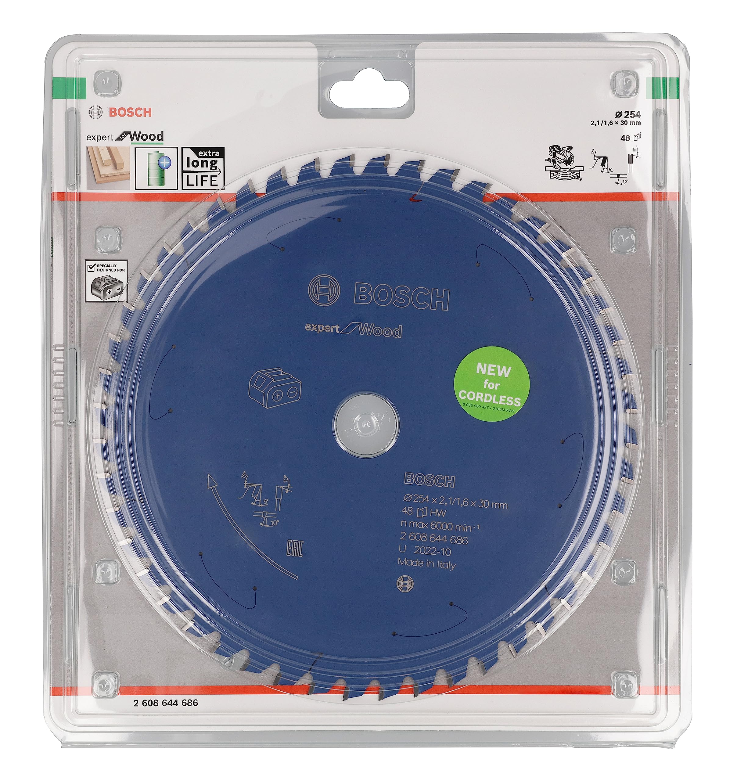 Bosch Expert for Wood lame 254x30 mm 48 dents
