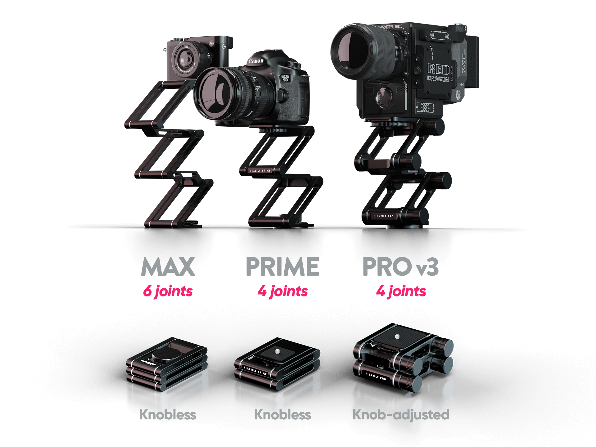 Edelkrone FlexTILT PRO v3 rotule trépied friction