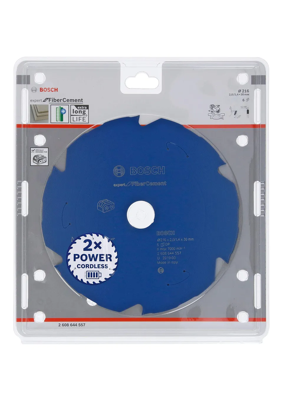 Bosch Expert lame de scie circulaire 216 mm fibrociment 6 dents