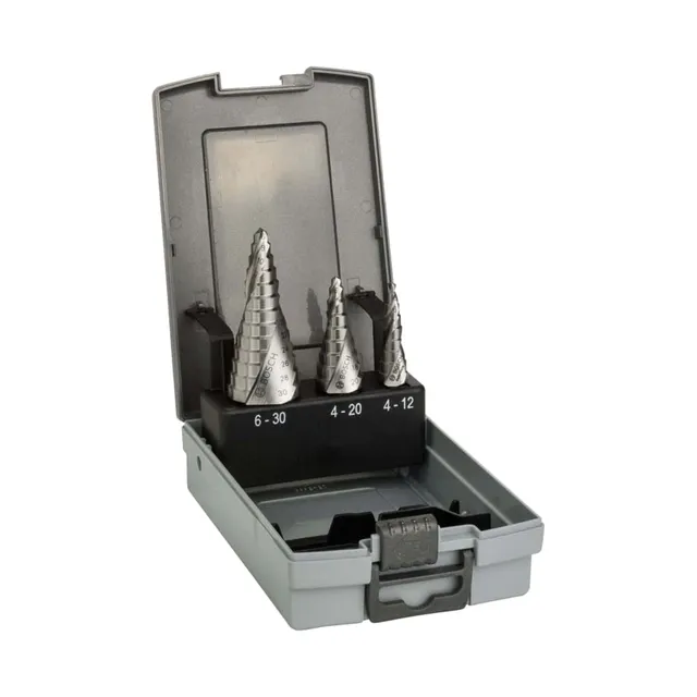 Bosch fraises étagées HSS 4-30mm set 3 pièces