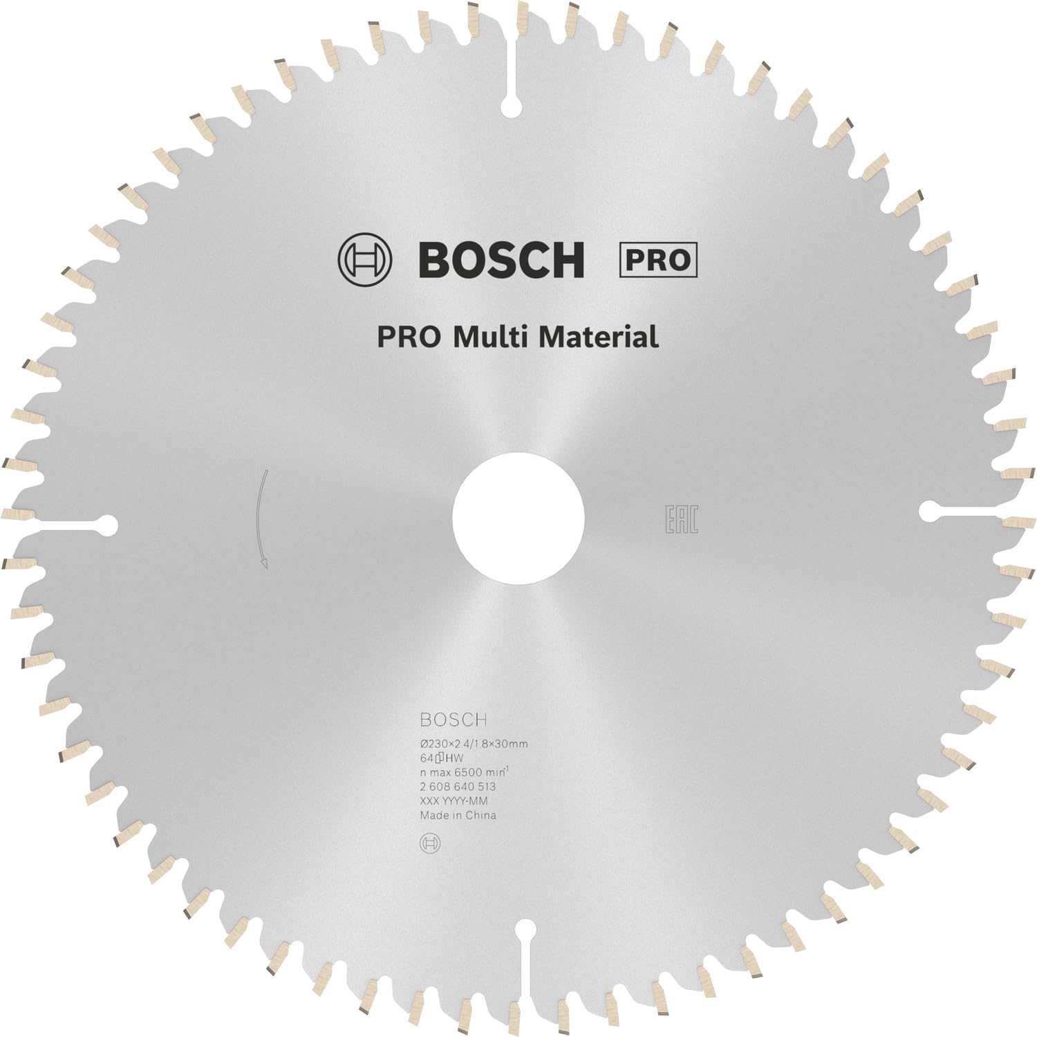 Bosch PRO Multi Material lame circulaire 190x30 mm alu plastique