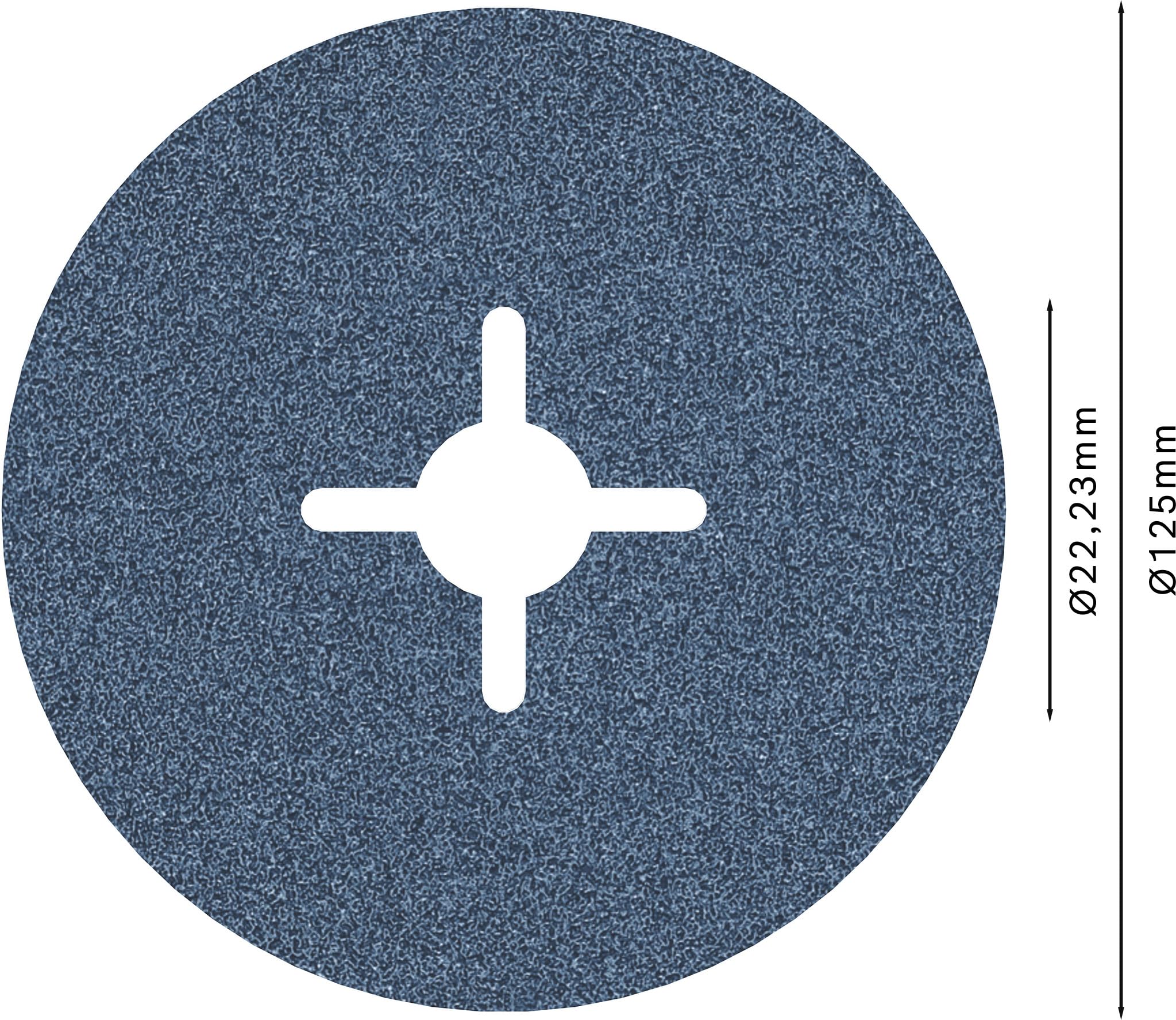 Bosch PRO R574 disque fibre acier 125 mm grain 80