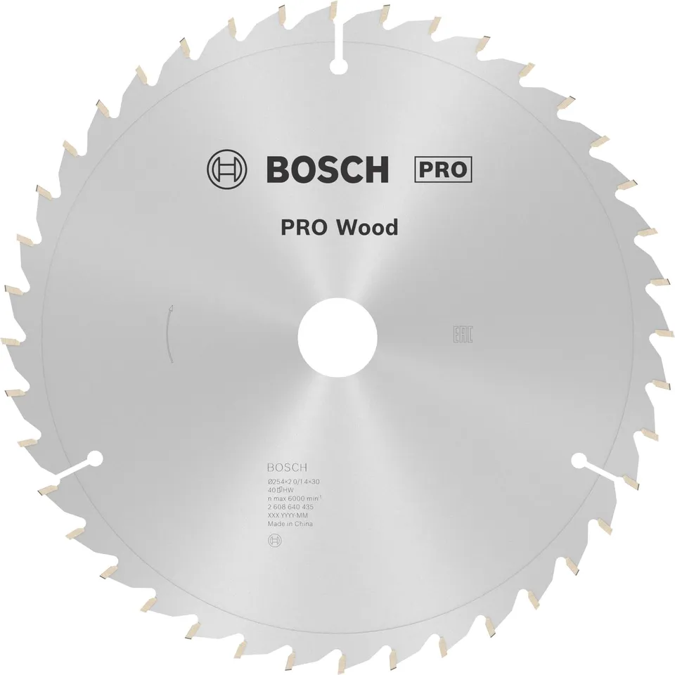 Bosch PRO Wood lame scie circulaire 254 mm bois carbure