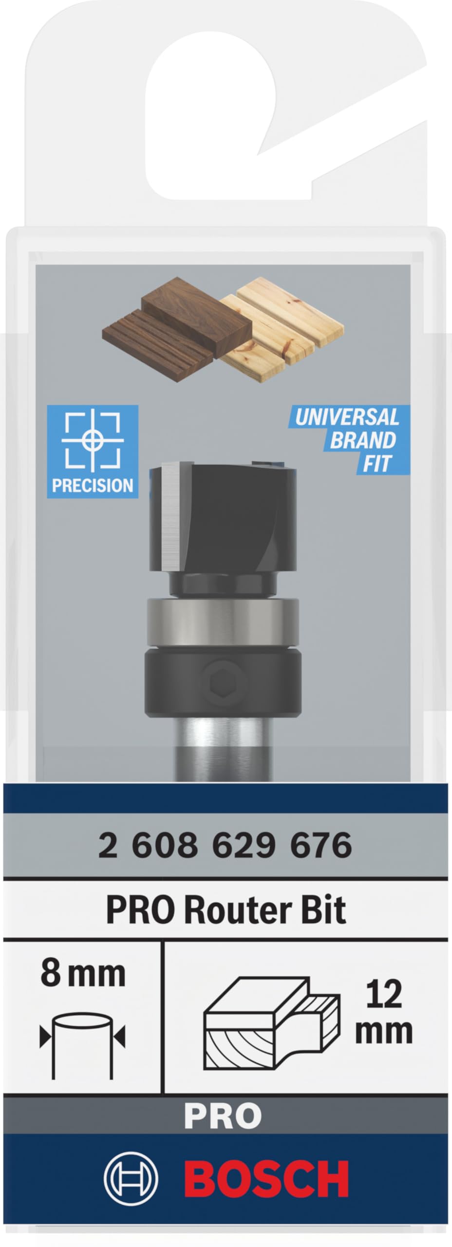 Bosch PRO fraise à araser roulement bois Ø 12,7 mm queue 8 mm