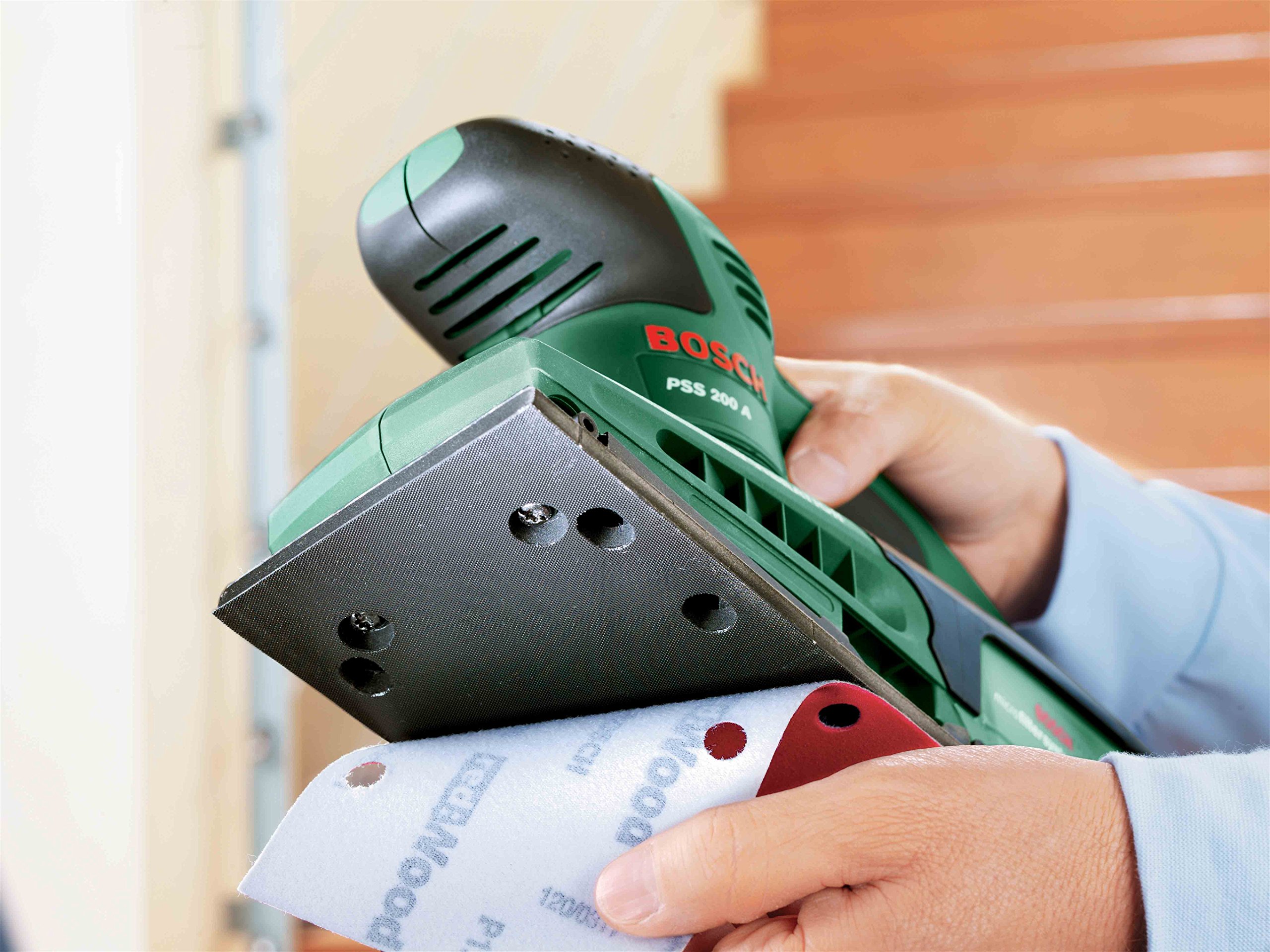 Bosch C430 feuille abrasive 93x186 grain 180 lot 10 bois