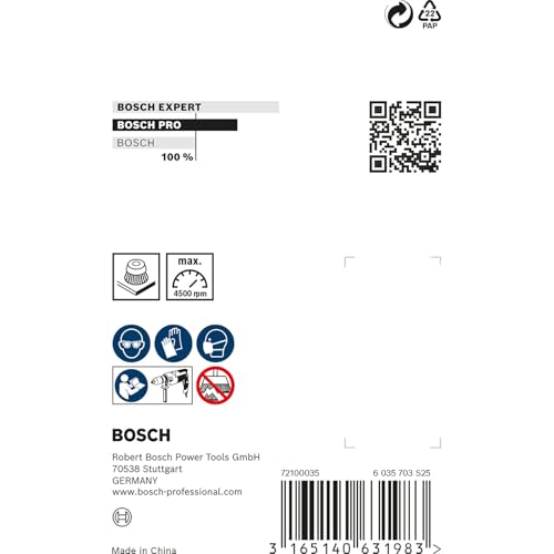 Bosch brosse boisseau 60 mm inox 0,3 mm