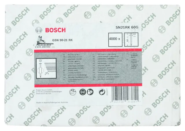 Bosch PRO SN21FH clous en bande 21° 60 mm 2,8 mm