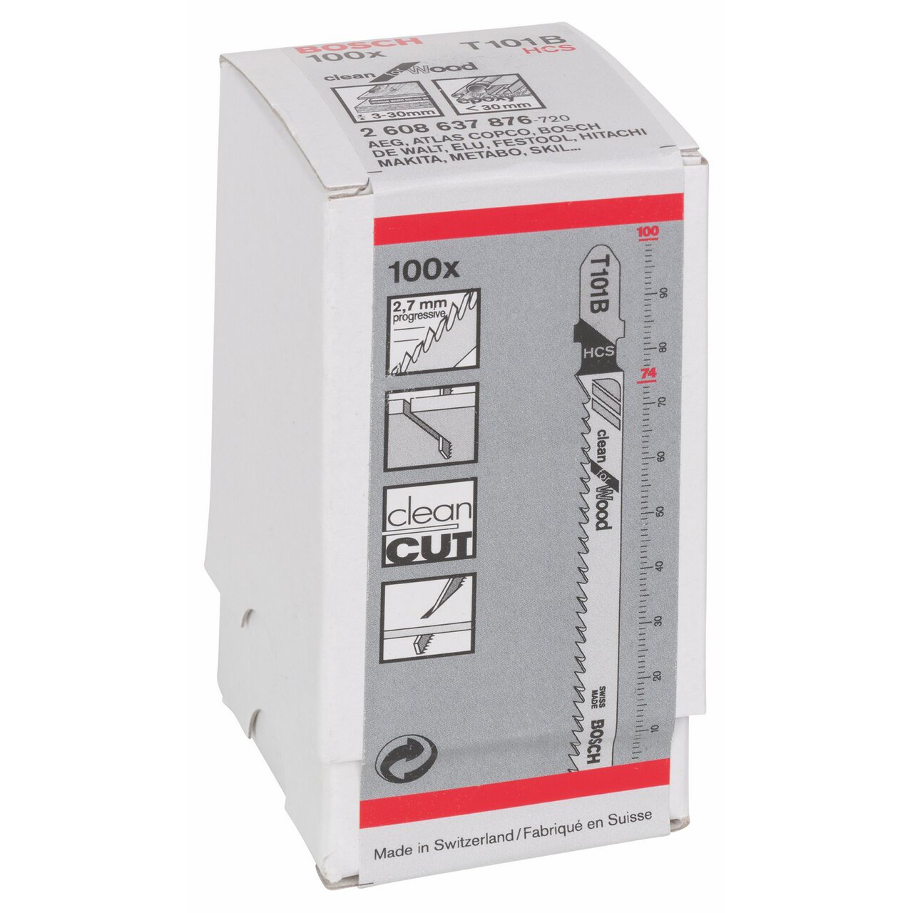 Bosch T 101 B lame scie sauteuse bois lot 100