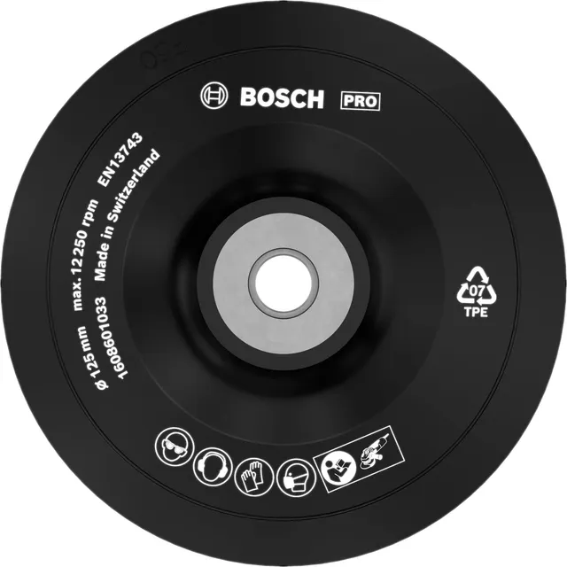 Bosch Abrasifs plateau ponçage 125 mm M14 gris