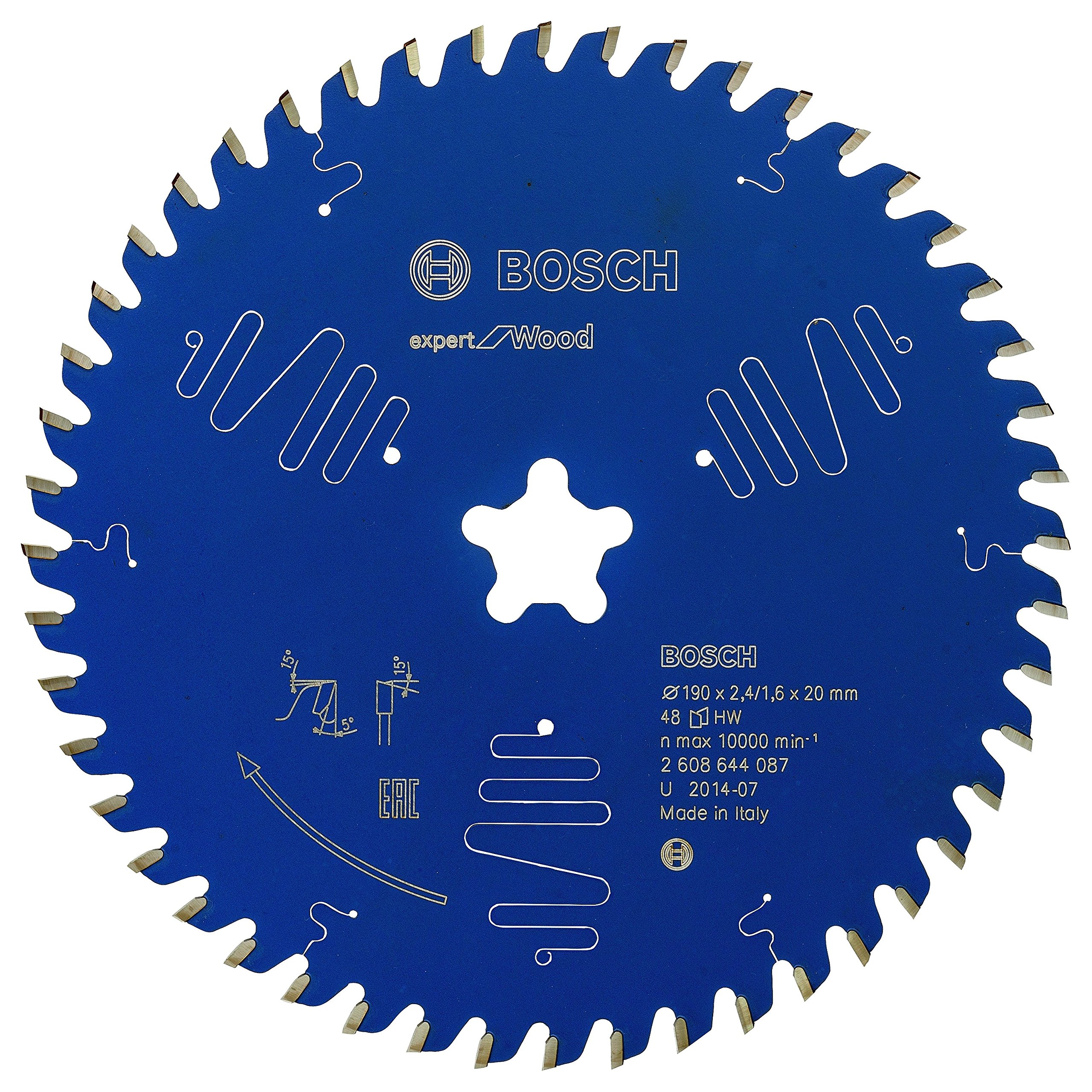 Bosch EXPERT Wood lame scie 190 mm 48 dents bois
