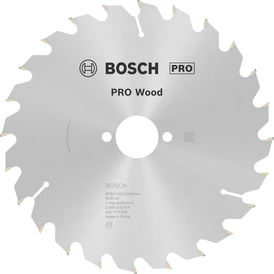 Bosch PRO Wood lame circulaire 190mm 24 dents