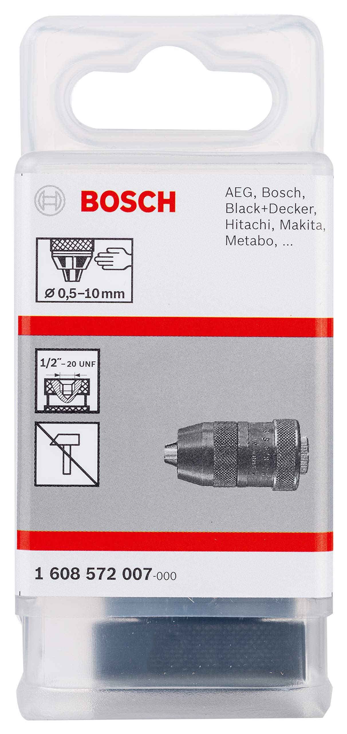 Bosch EXPERT mandrin sans clé 0,5-10 mm 1/2-20