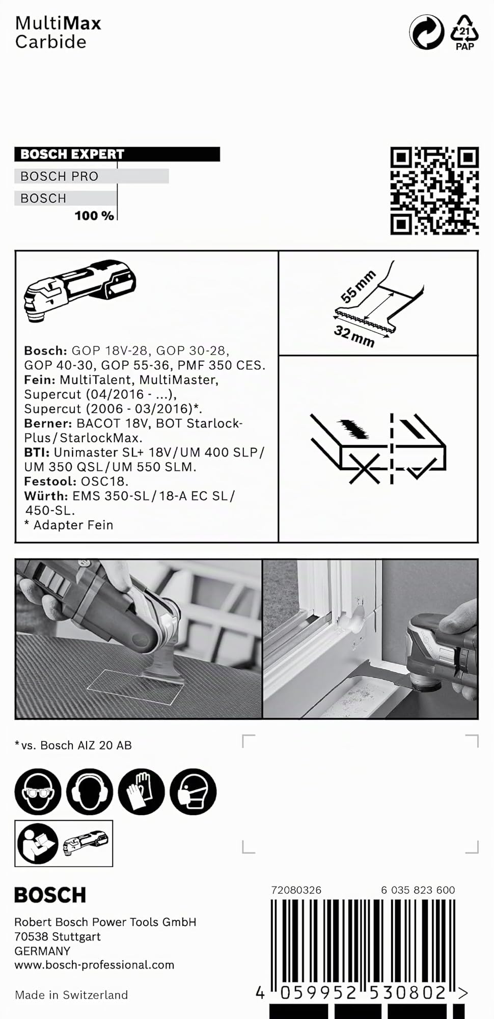 Bosch PAIZ 32 APIT Lame multifonction StarlockPlus