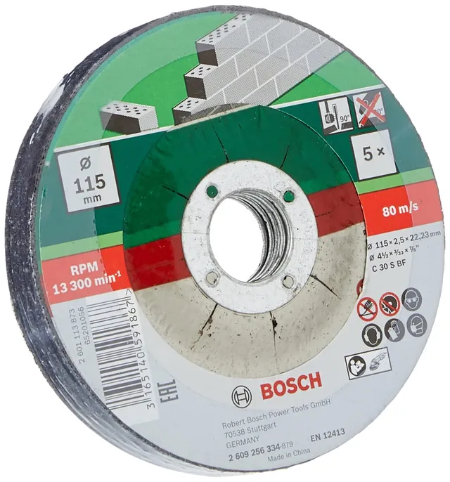 Bosch disque à tronçonner métal 115 mm lot 5