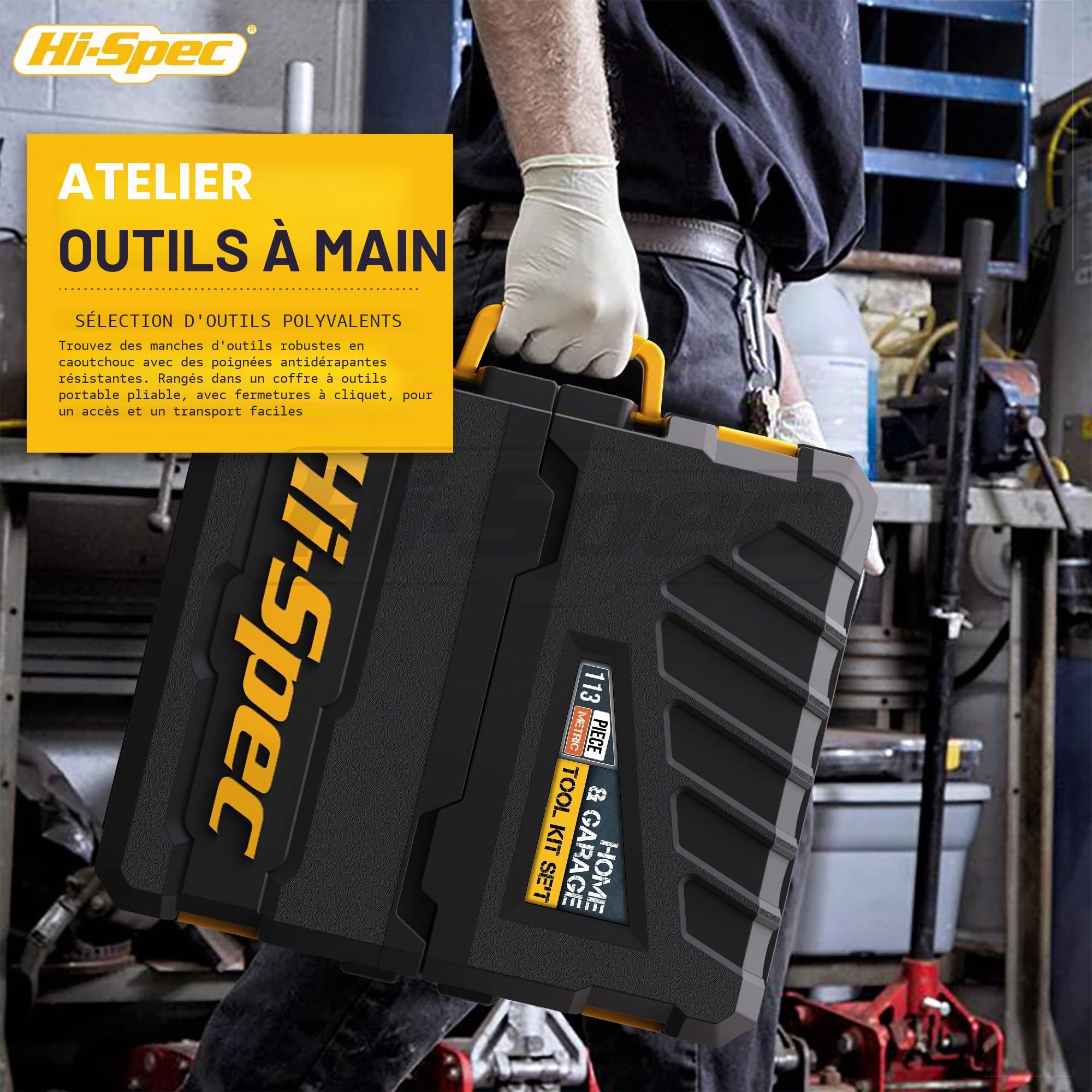 Hi-Spec Tool Kits coffret outils 113 pièces maison
