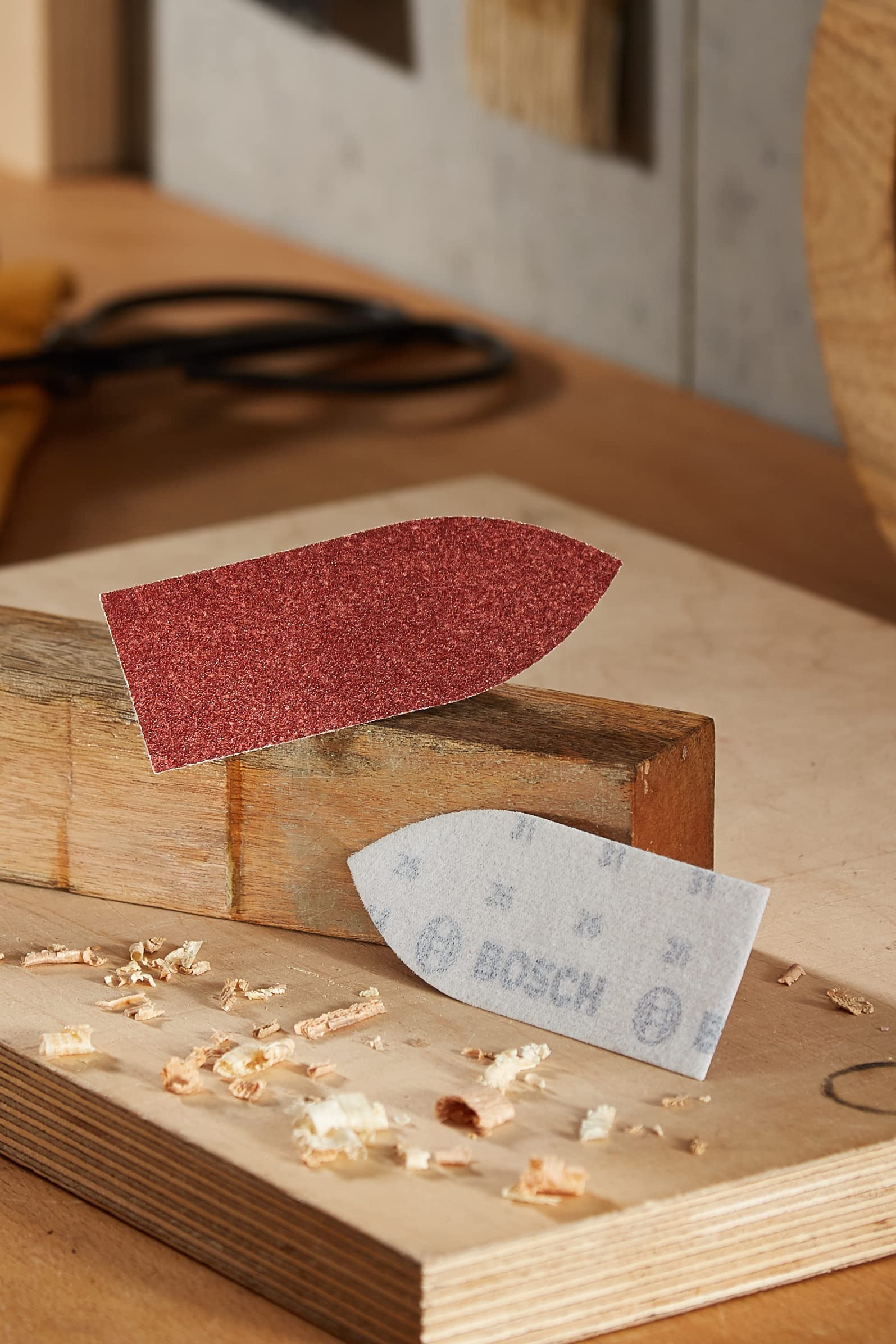 Bosch feuille abrasive triangle grain 120 velcro bois peinture