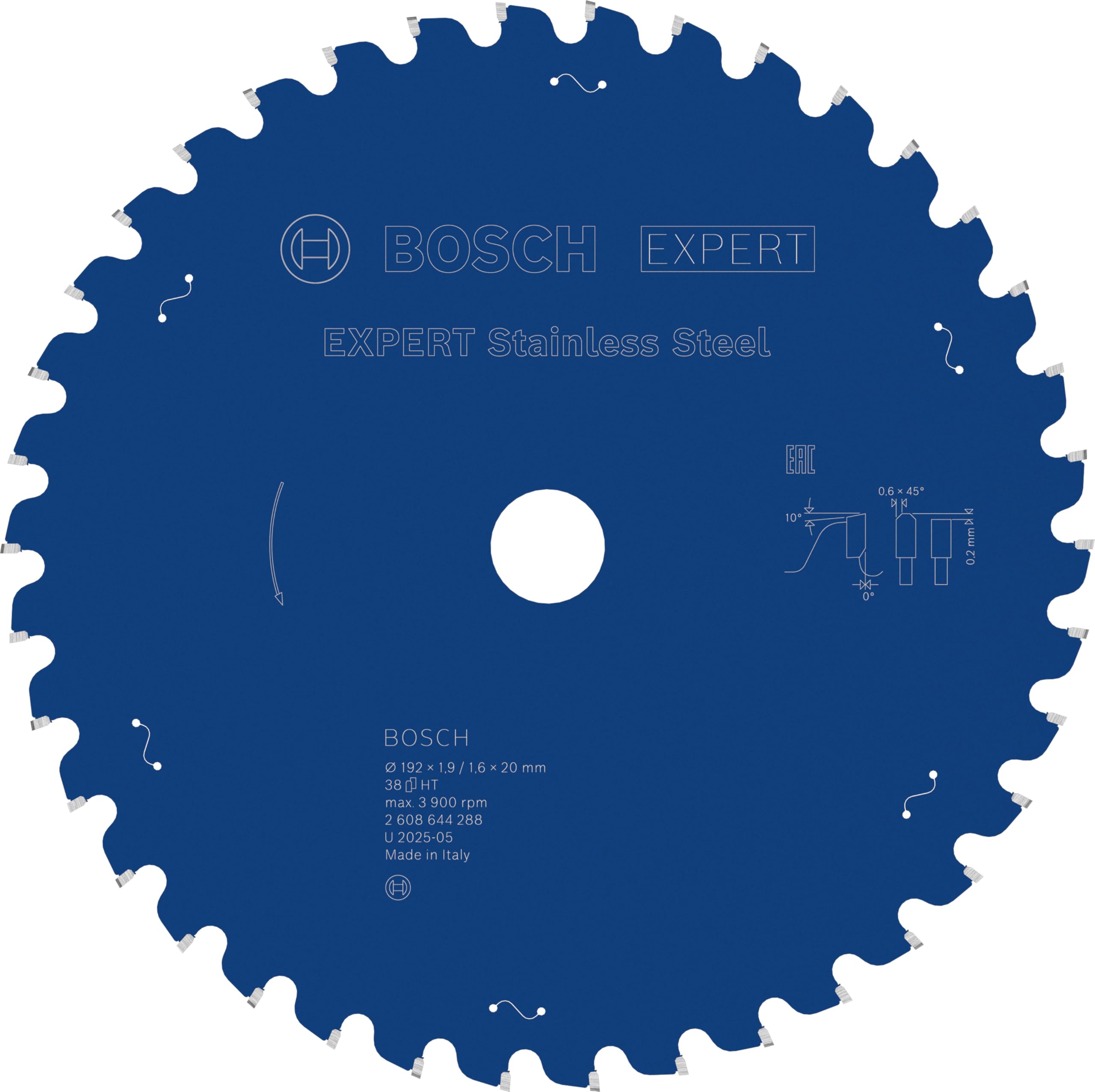 Bosch Expert Stainless Steel lame 185x20 mm T36 inox