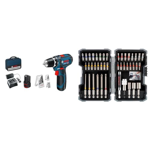Bosch GSR 12V-15 perceuse-visseuse 12V + coffret 43 pcs