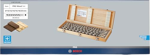 Bosch Forets assortiment 6 mèches bois 10-20 mm queue 6 pans