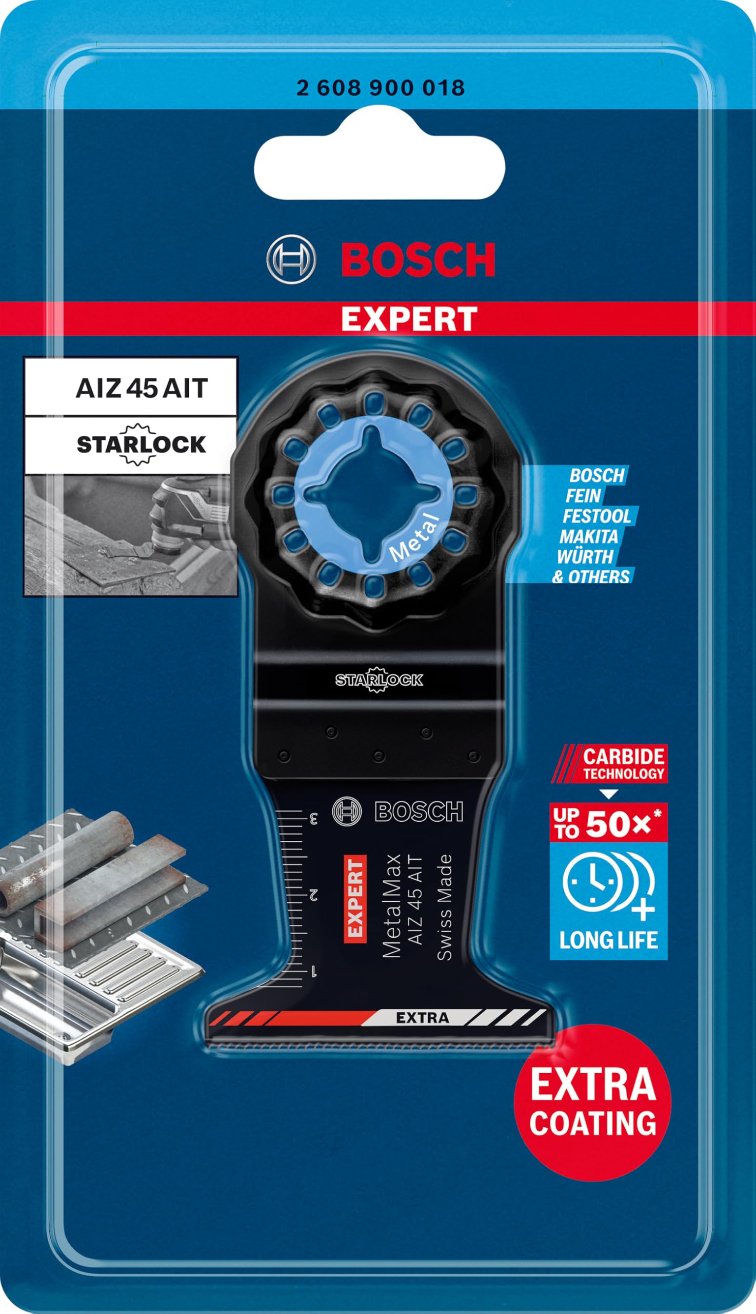 Bosch EXPERT MetalMax AIZ 45 AIT lame multifonction métal 45mm