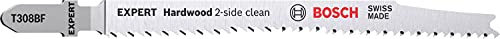 Bosch Expert Lame Scie Sauteuse T308BF Bois Dur x5