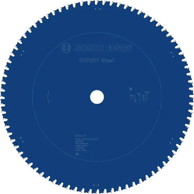 Bosch EXPERT Steel lame scie 355 mm 80 dents acier