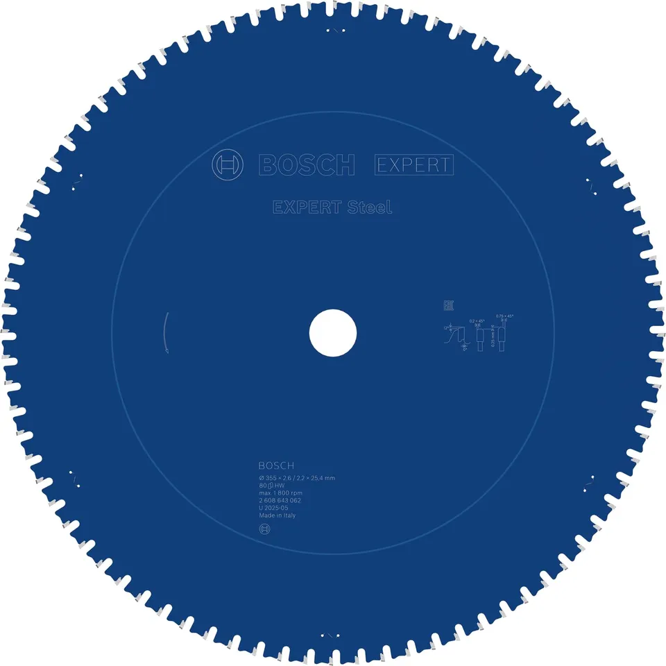 Bosch EXPERT Steel lame scie 355 mm 80 dents acier