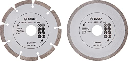 Bosch Diamant 2 disques 125 mm carrelage construction