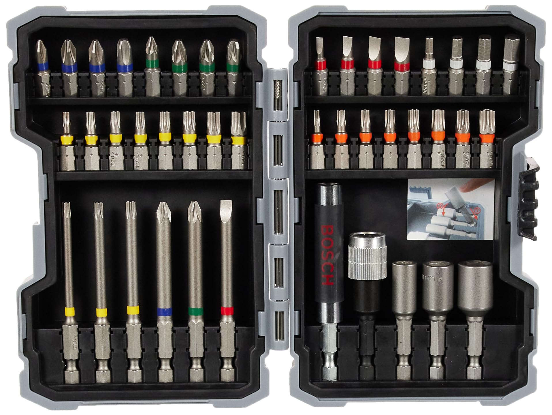 Bosch GSR 12V-15 perceuse-visseuse 12V + coffret 43 pcs