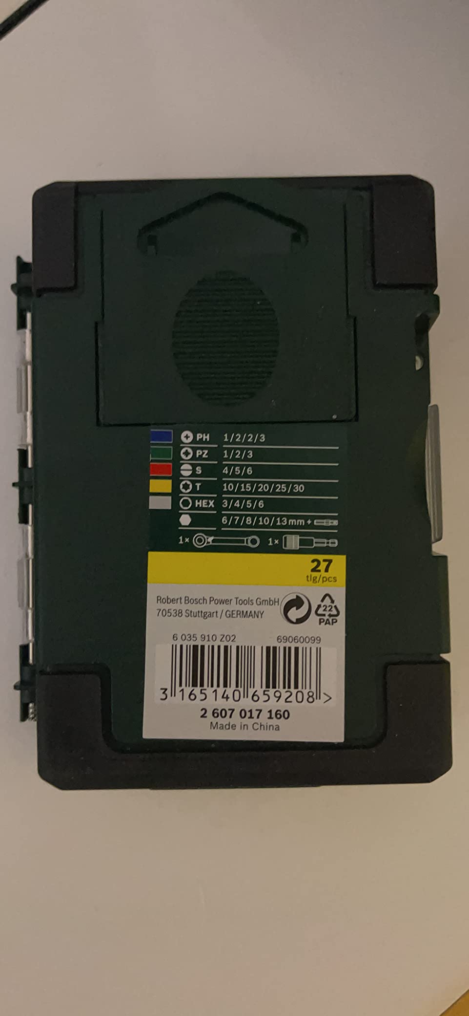 Bosch 2607017160 coffret cliquet 27 pièces code couleur