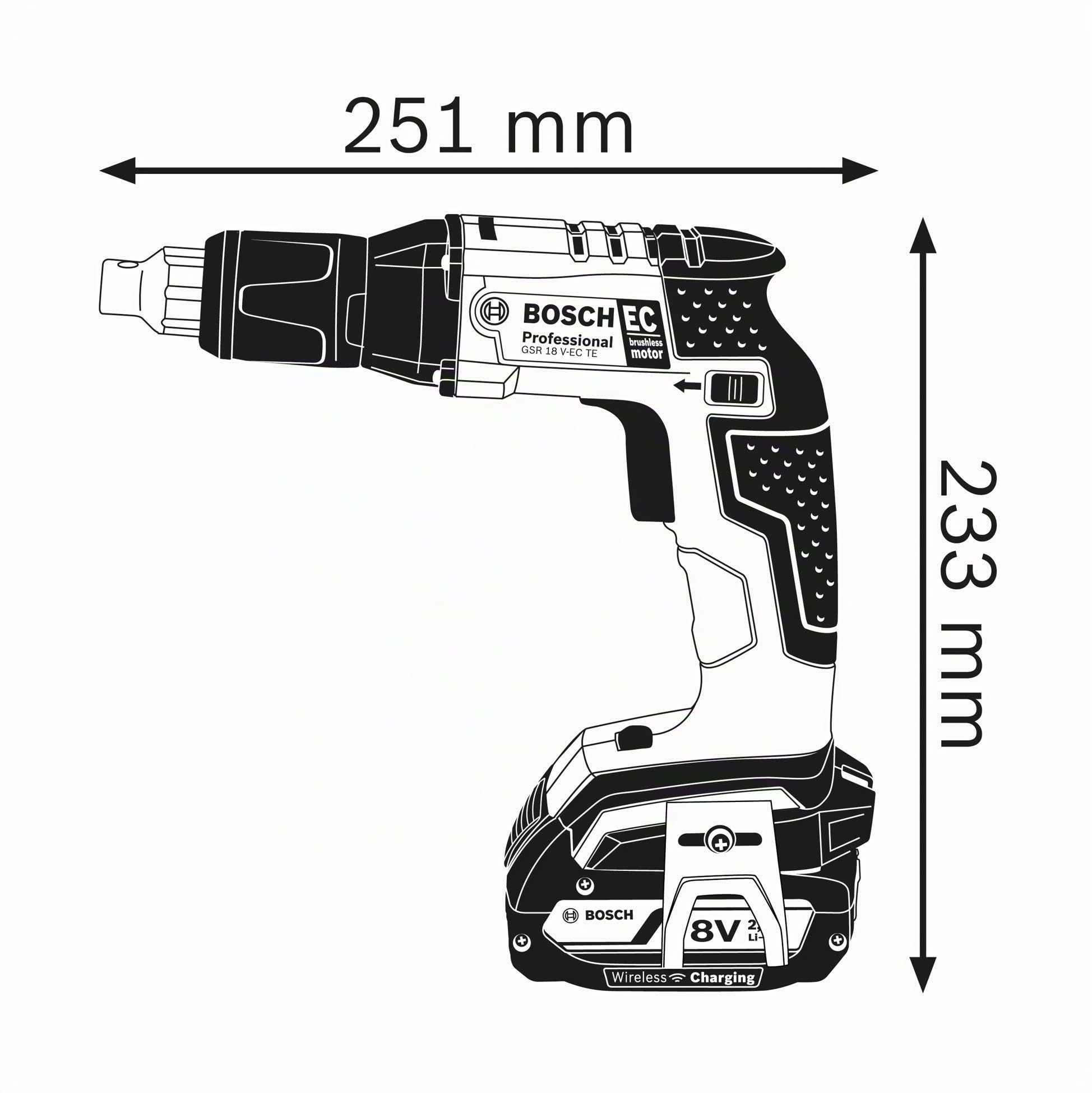 Bosch GSR 18 V-EC TE visseuse plaquiste 18V carton